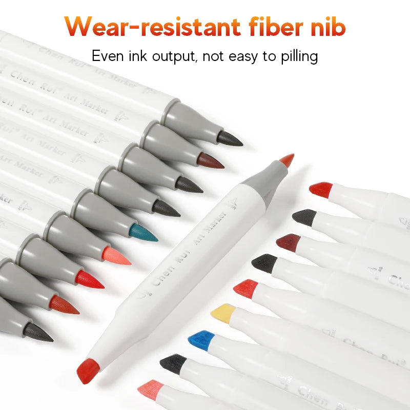 Professional Art Marker Set &ndash; Dual Tip Alcohol Markers