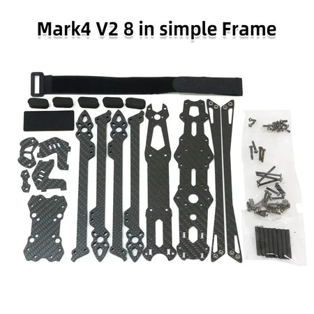 Mark4 V2 Mark 4 7inch 295mm / 8inch 367mm / 9inch 387mm / 10inch 427mm 3K Full Carbon Fiber TrueX Frame for FPV Camera Kit Done by InterCyprus Trading Ltd