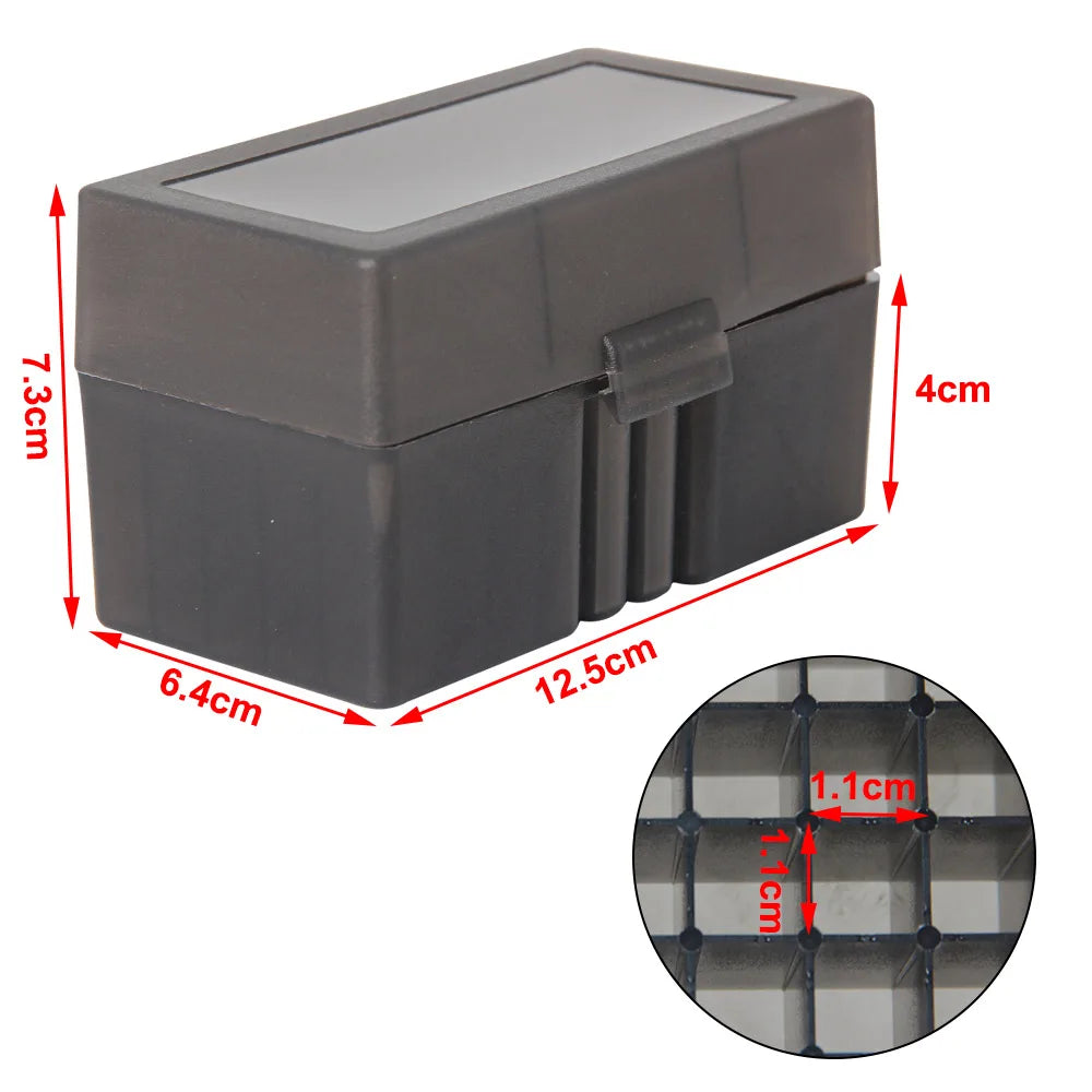 L1QPJ0502 50-Round Flip-Top Rifle Ammo Box &ndash; Easy Access