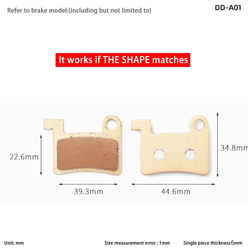 Electric Bicycle Disc Brake Pads Copper Based &ndash; All Metal