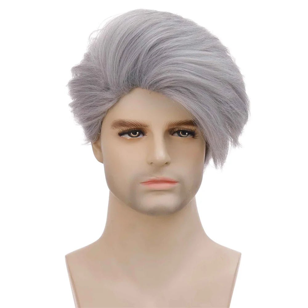 Silver Gray Short Men's Wig by Honey Dream - Stylish Daily Wear