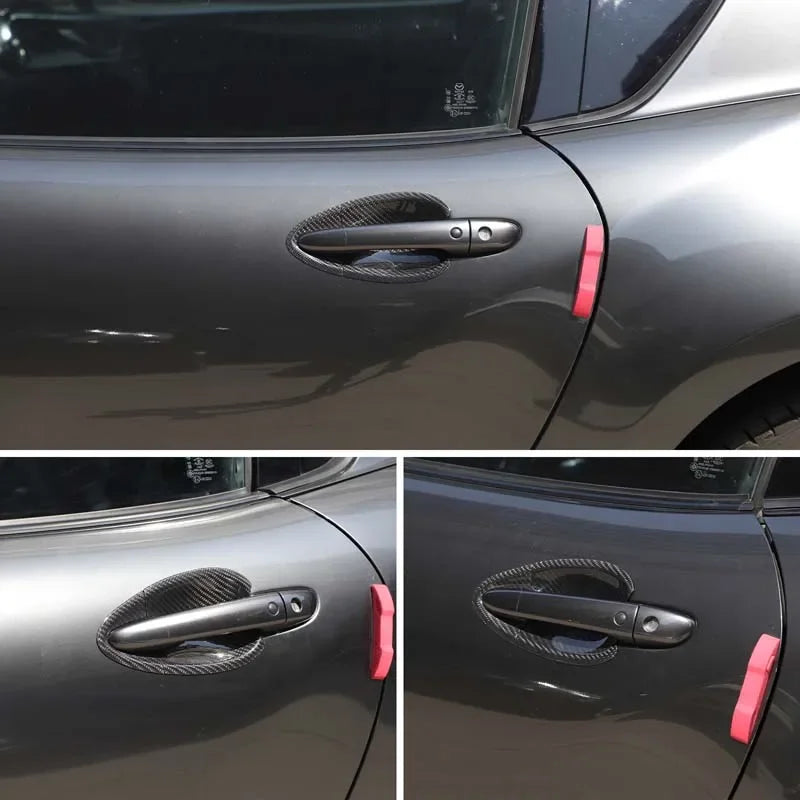 Αυτοκόλλητο Διακόσμησης Θήκης Πόρτας από Πραγματικό Άνθρακα για Mazda MX5 ND