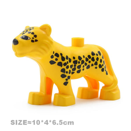 Big Size Building Blocks Cat Dog Pig Rabbit Model Accessories Compatible Bricks Farm Animals Set