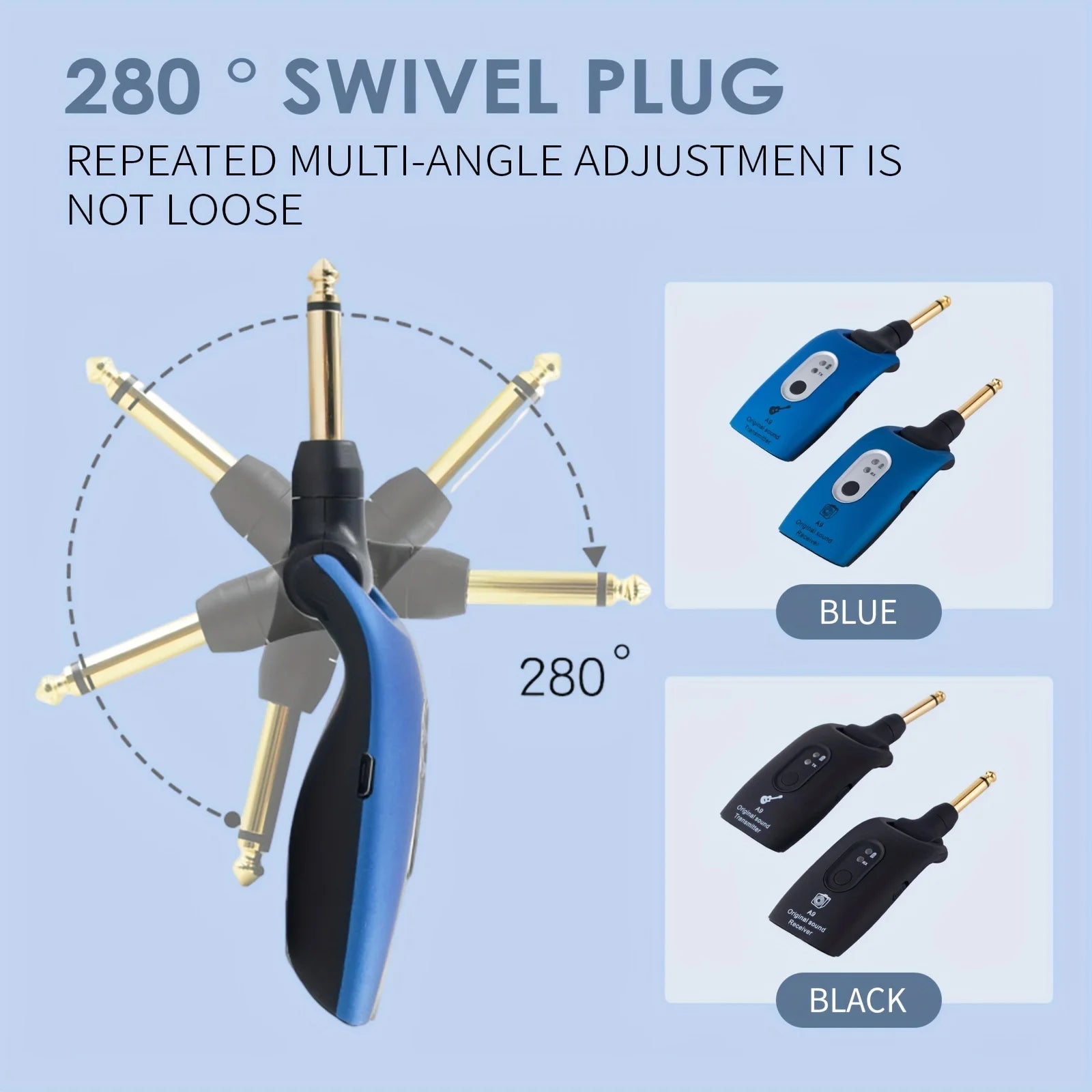 A9 2.4GHz Wireless Guitar Transmitter Receiver &ndash; Low Lat.