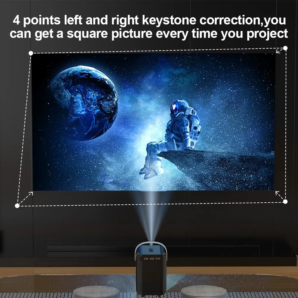 HONGTOP Android Mini Projector 300ANSI - Bright 1080P