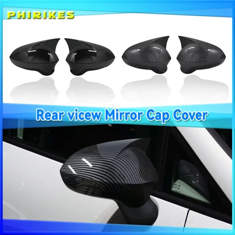 Καλύμματα Καθρεφτών Bat Style Seat Leon MK2 Πιάνου Μαύρο 2 Τεμάχια