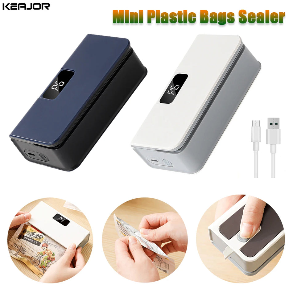 Mini Plastic Bags Sealer &ndash; 2 In 1 Bag Sealer And Cutter
