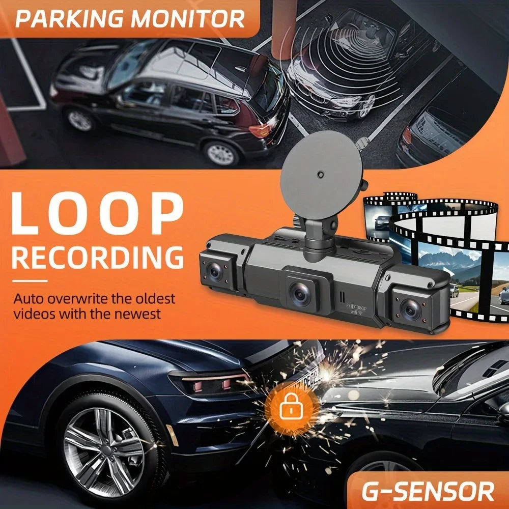 4CH GPS Dashcam with Night Vision &amp; 360&deg;