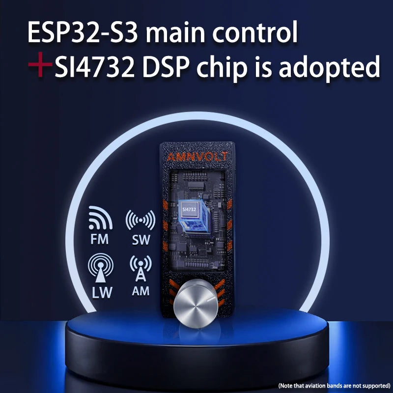 AMNVOLT V3 ATS MINI SI4732 DSP Radio with Superior Audio &amp; Build Quality