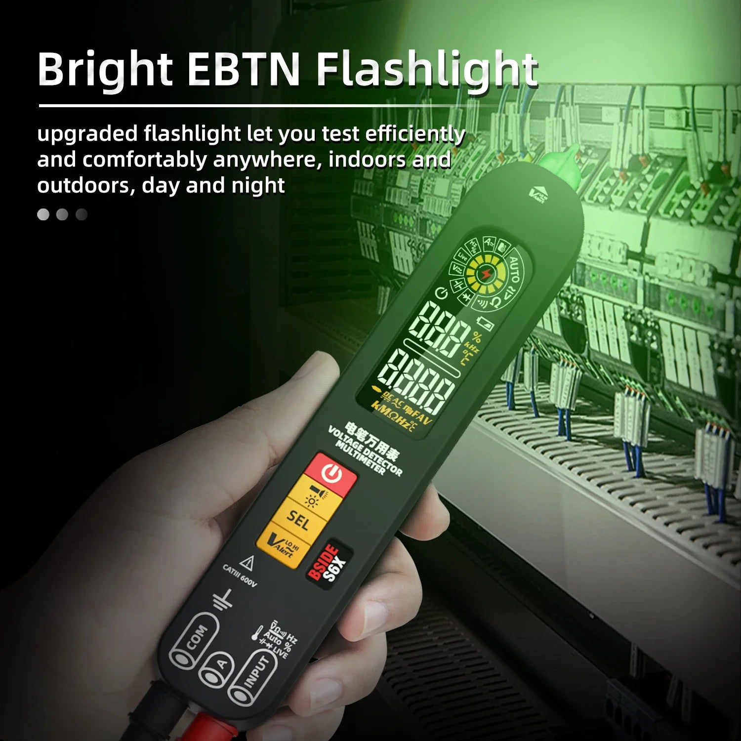 BSIDE S6X &ndash; USB Charge Voltage Tester Pen With Auto NCV