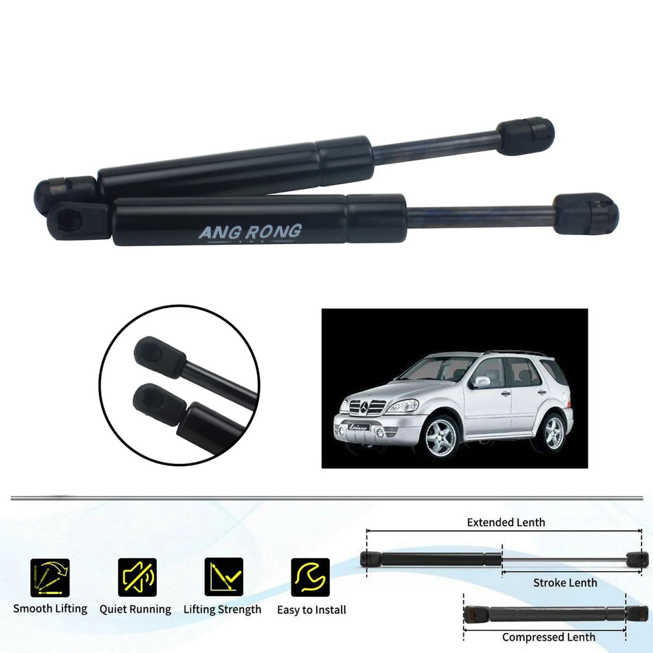 Plynové vzpěry přední kapoty pro Mercedes Benz ML Class W163 1998-2005 850N 234mm náhradní
