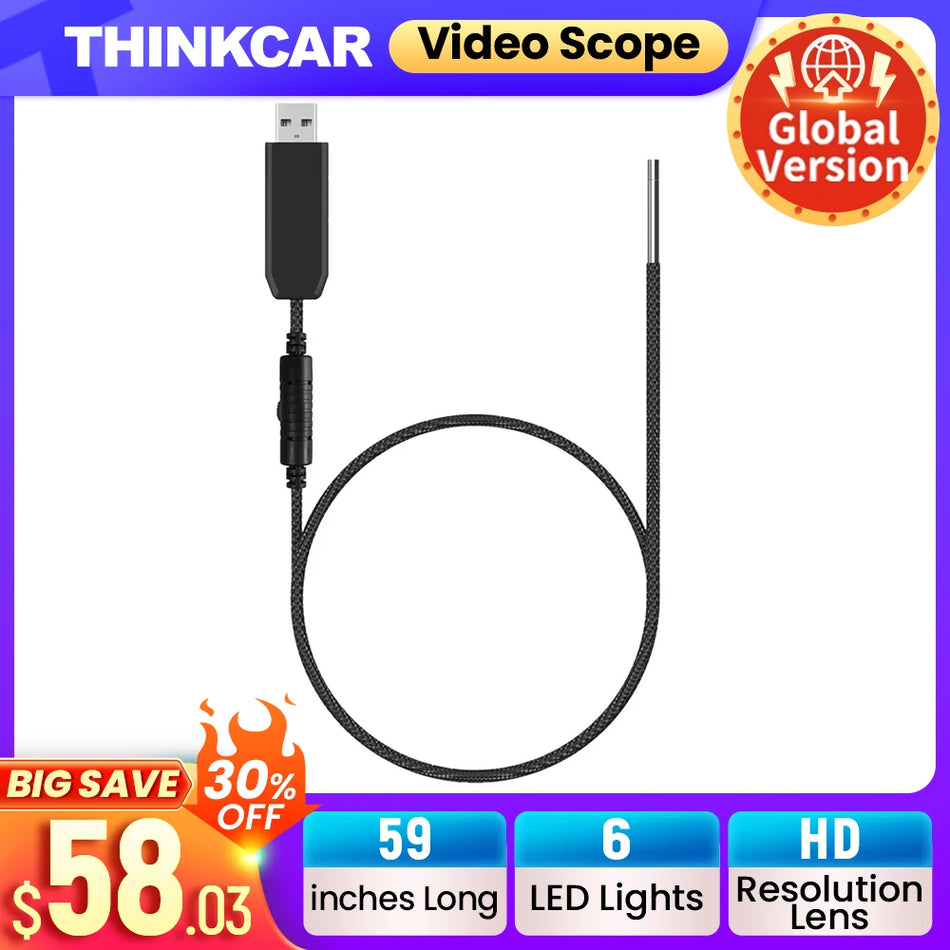Thinkcar ThinkTool USB Video Inspection Scope &ndash; LED Light THINKCAR Video Scope