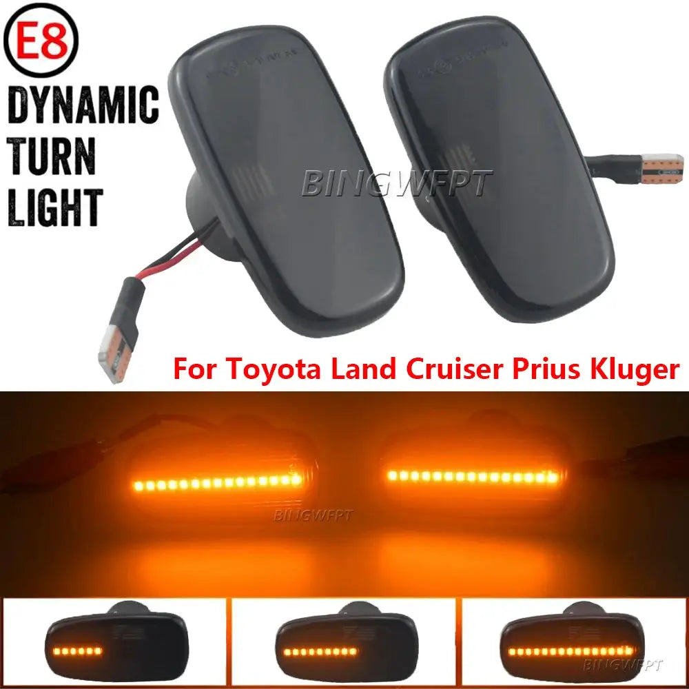 For Toyota Prius Kluger Wish Land Cruiser 200 Prado 120 RAV4 Altezza For Lexus IS300 Dynamic Led Side Marker Lights Turn Signal by InterCyprus Trading Ltd