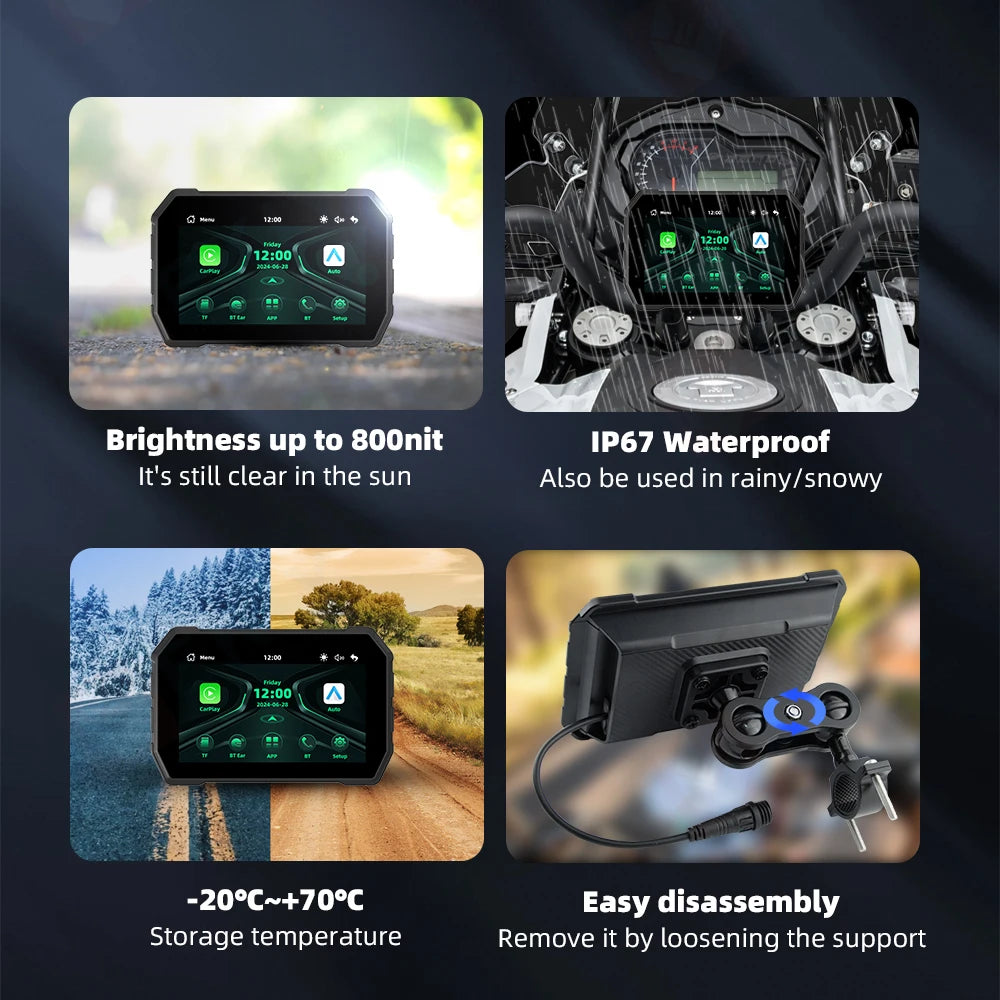 EKIY Carplay Display Screen &ndash; Wireless CarPlay and Android Auto Support