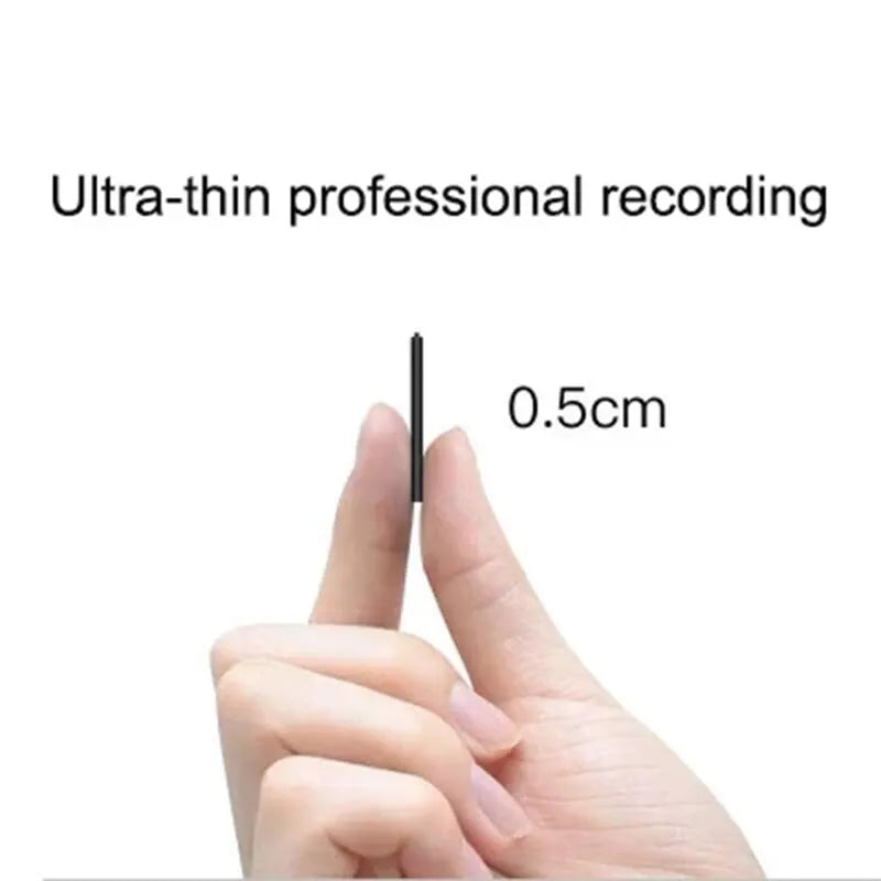Ultra-Thin Mini Voice Recorder with Sound Activation &amp; HD Noise Reduction