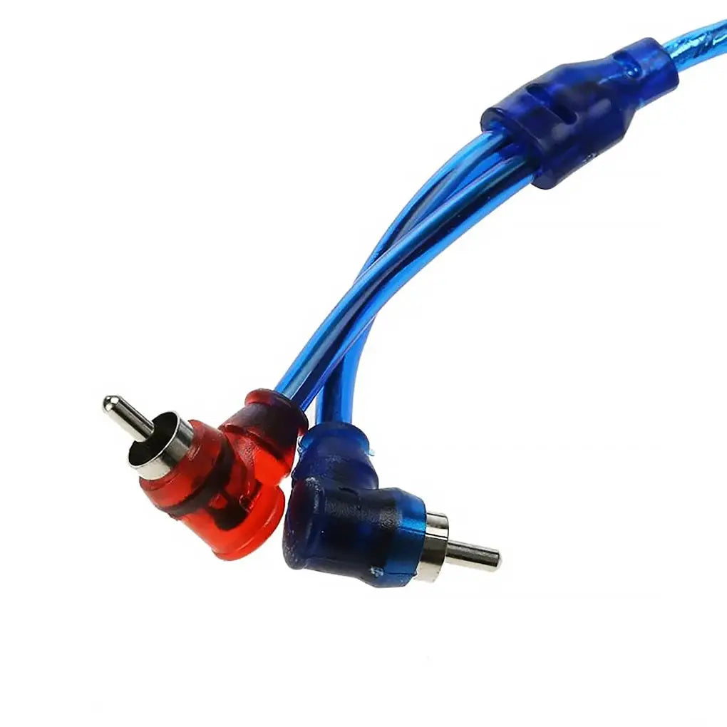 Automotive pure copper audio cable car audio system modification subwoofer amplifier 2 RCA to 2 RCA wire signal cable by InterCyprus Trading Ltd