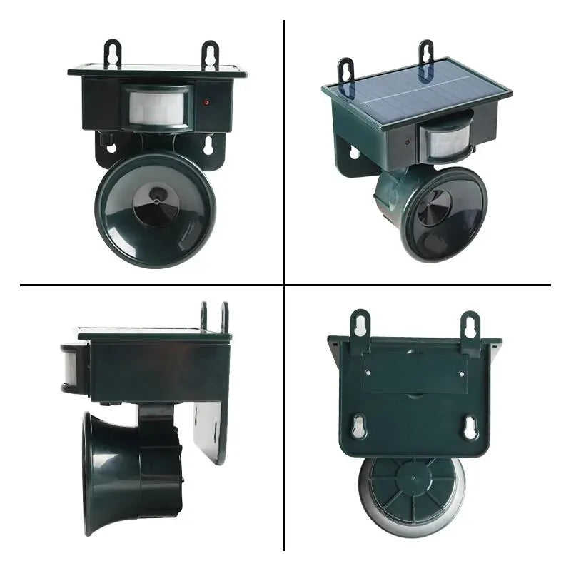 Solar Ultrasonic Animal Repellent &ndash; Eco-Friendly No Battery