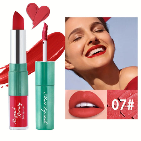 Dual Head Long-Wear Matte Lipstick + Liquid Gloss 07
