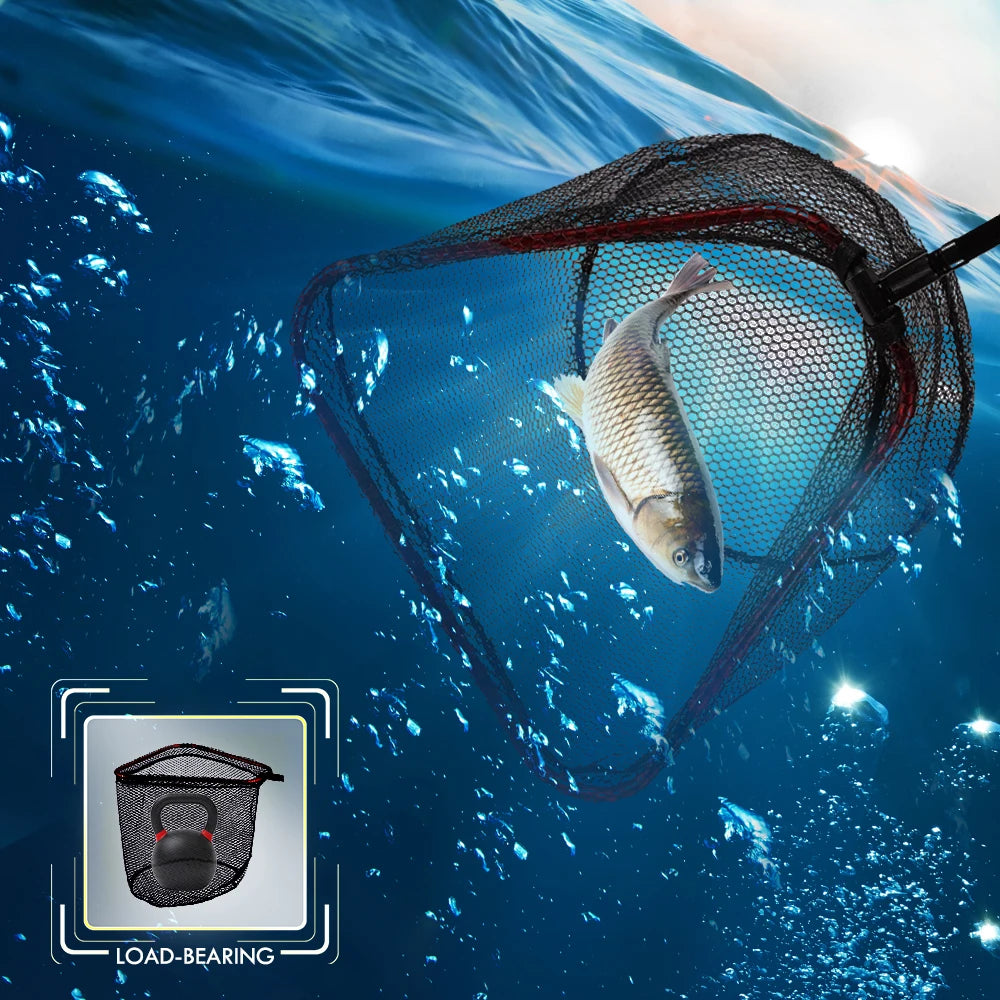 MBLN Portable Carbon Fiber Fishing Net with Retractable Alloy Head