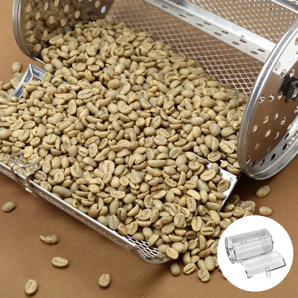 Kesoto Stainless Steel Roasting Cage for Coffee Beans and BBQ Grill