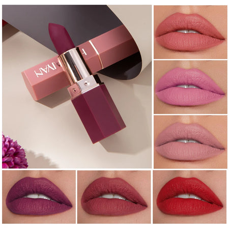 Handaiyan Long-Lasting Matte Lipstick - Multi-Colour