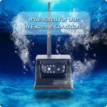 Solar Wireless Backup Camera With Magnetic Base And WiFi App by InterCyprus Trading Ltd