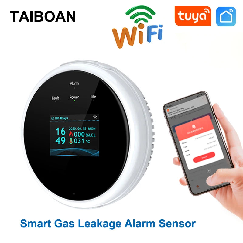 WiFi Gas Leak Sensor Alarm &ndash; 80dB Alarm And Tuya App Control WiFi Version