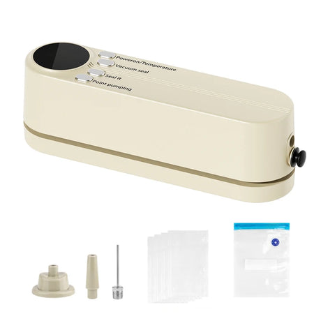 Mini Vacuum Sealer &ndash; Wireless USB Rechargeable Portable WHITE