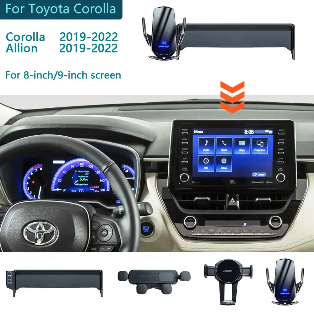 Toyota Corolla Allion Phone Holder For 8 Or 9 Inch Screen