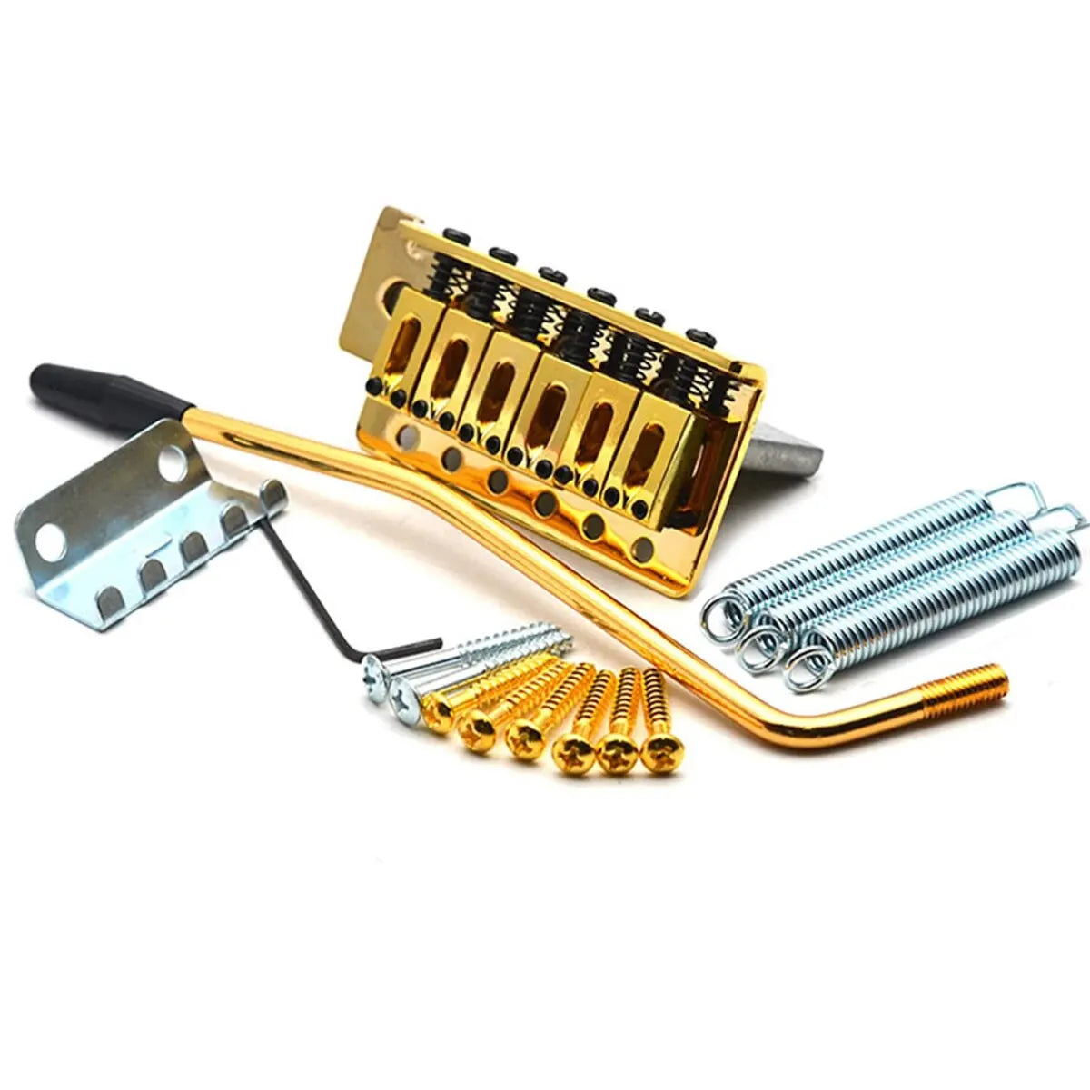 Miwayer 52.5mm Tremolo Bridge Chrome &ndash; Vintage Design Gold