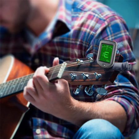 Guitar Tuner Clip On All Instruments &ndash; Ultra Accurate