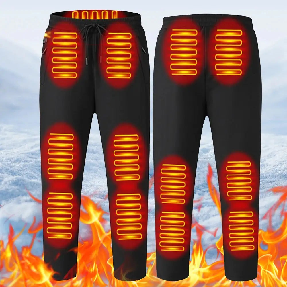 USB Heated Winter Hiking Pants Unisex Thermal Ski Wear