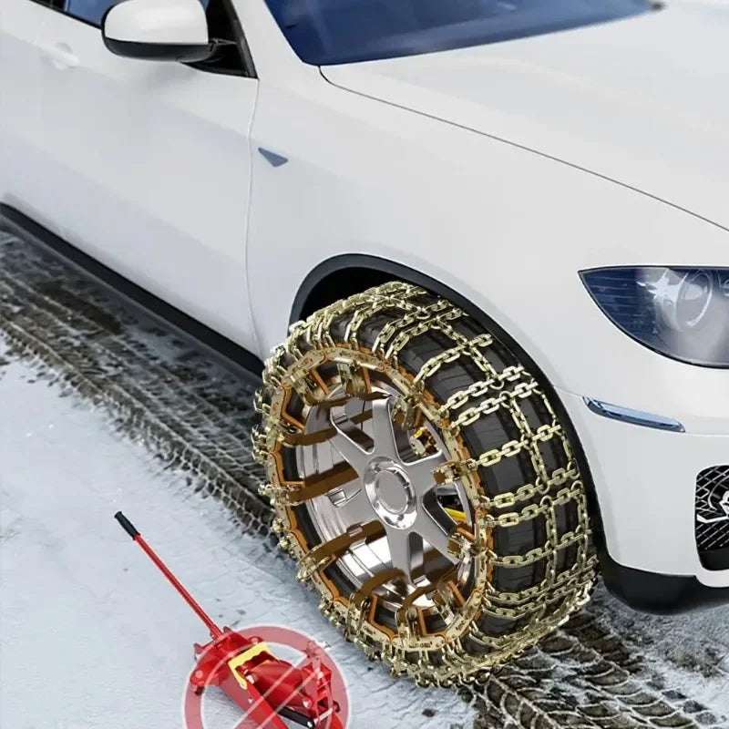 Car Anti-Skid Chain &ndash; Heavy Duty Metal for Snow and Ice