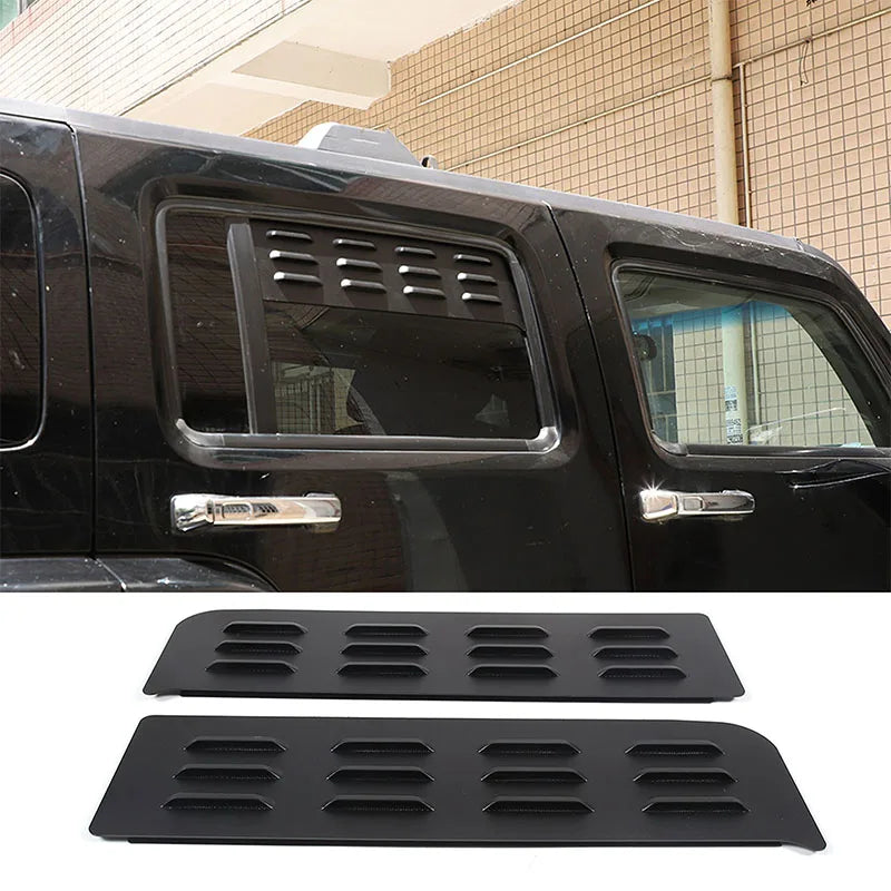 Hummer H3 2005 2009 Πίσω Αεραγωγοί Αλουμινίου Μαύρο 2 Τεμ