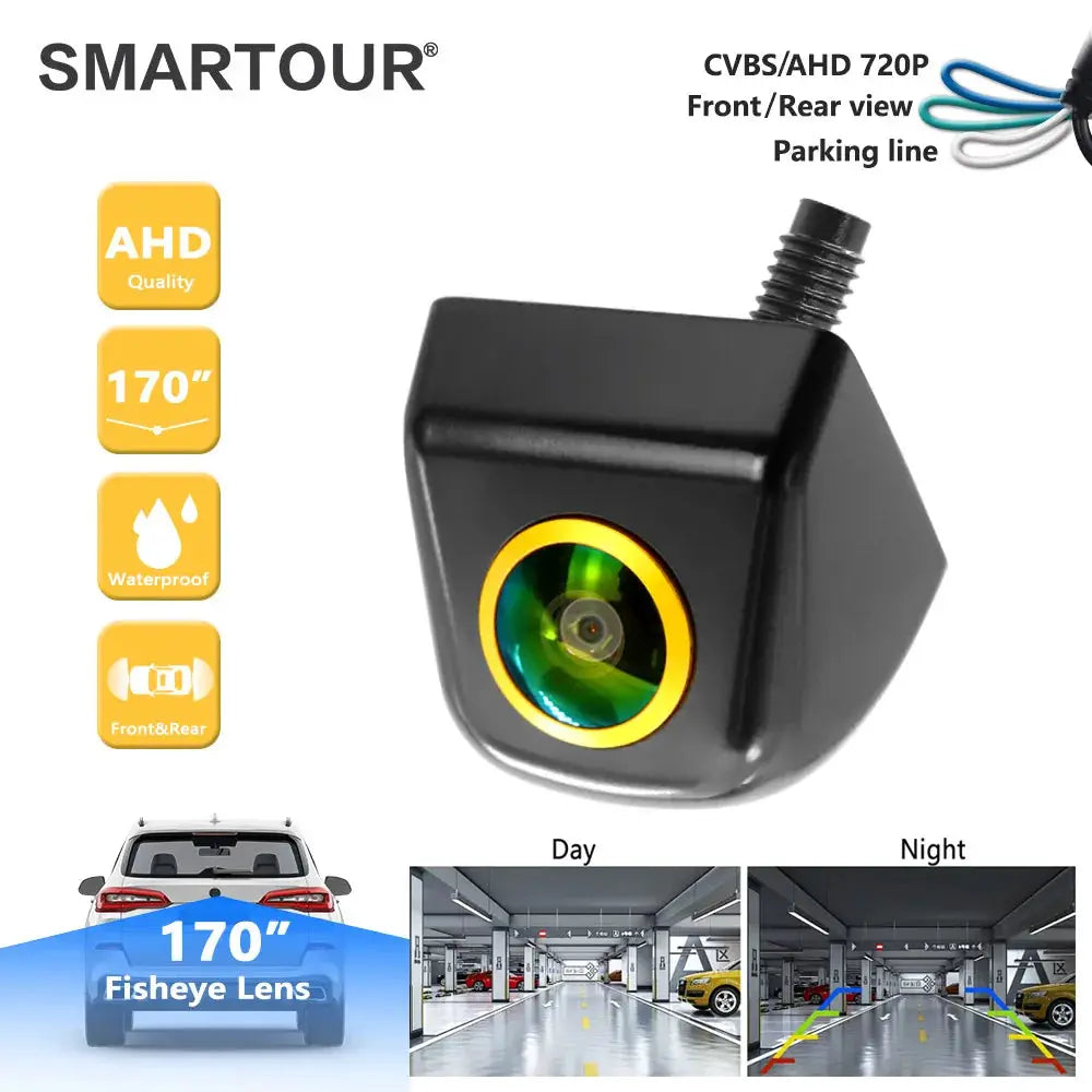 SMARTOUR CCD NTSC High Definition AHD Night Vision 170° Fisheye Lens Vehicle Reverse Backup Rear View 3 Control Camera Car by InterCyprus Trading Ltd