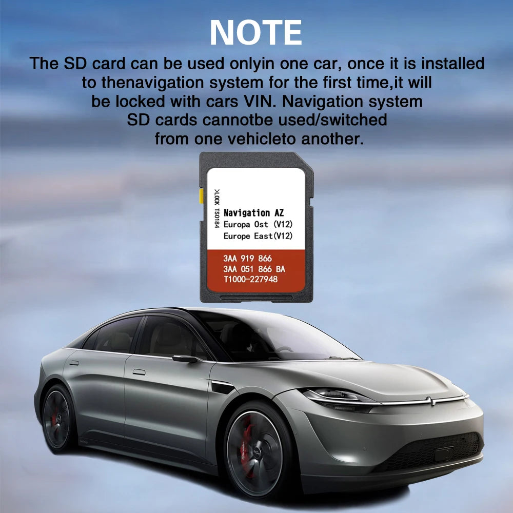 SD Card RNS 315 OST &ndash; Eastern Europe Map V12 Update