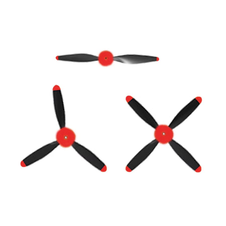 BM26 P51 RC Fighter Parts &ndash; Original Motor Kit And Receiver 3pcs propellers red