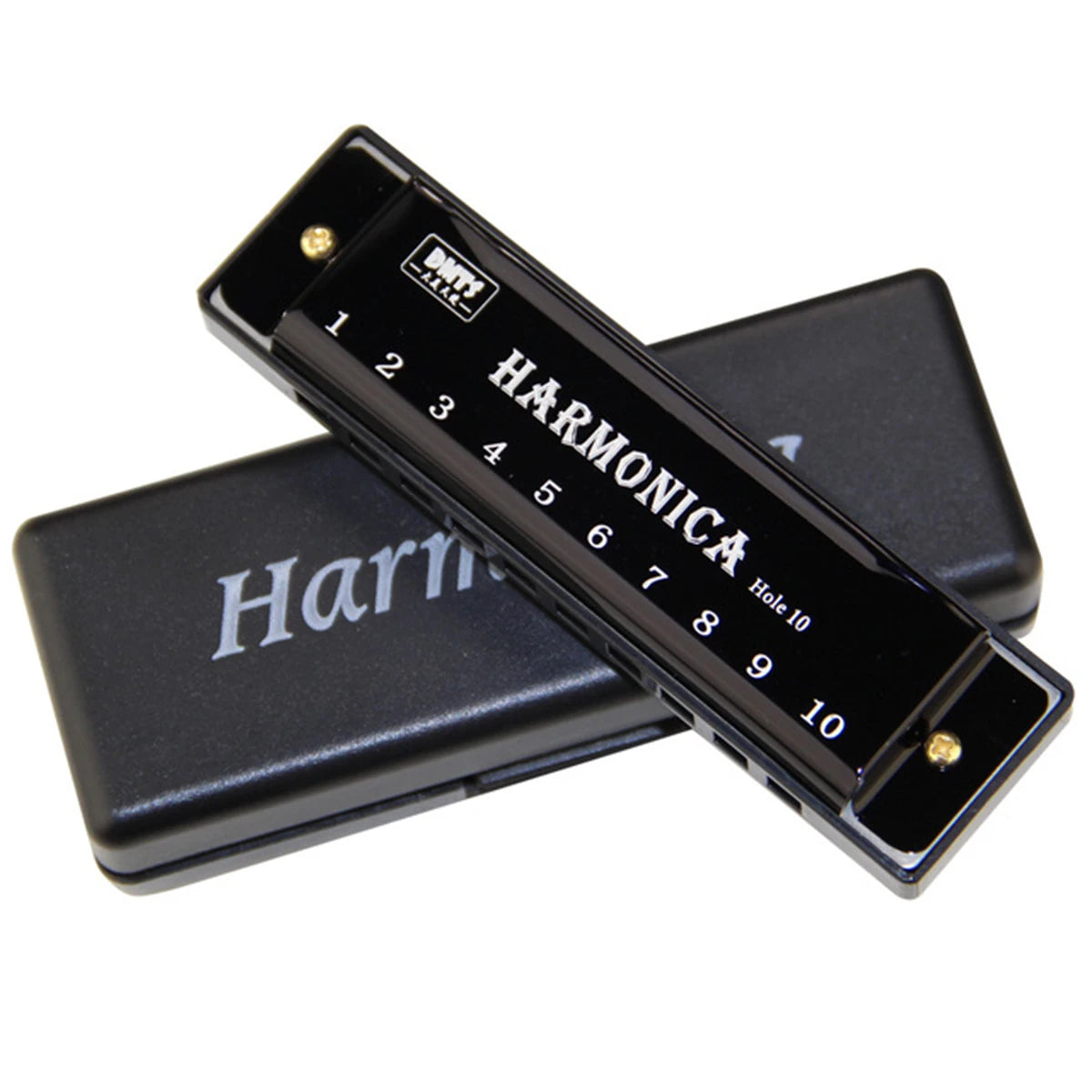 Harmonica Key of C 10 Hole Diatonic Harmonica &ndash; Easy Start Black