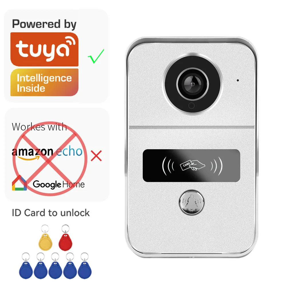 Tuya App 1080P Wifi IP Video Doorbell &ndash; Remote Unlock KW02 basic / EU Plug