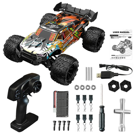 1:16 RC Car LED 4WD &ndash; High Speed Drift Up To 40kmh Pro B-orange / CHINA