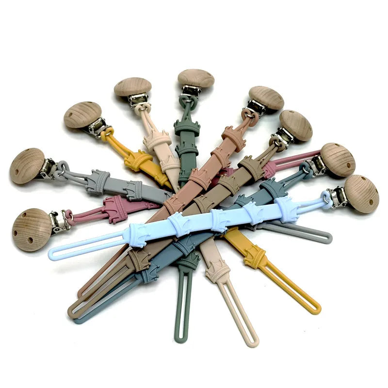 Pacifier Chain Clip &ndash; Multi-Functional Silicone Anti-Drop Design