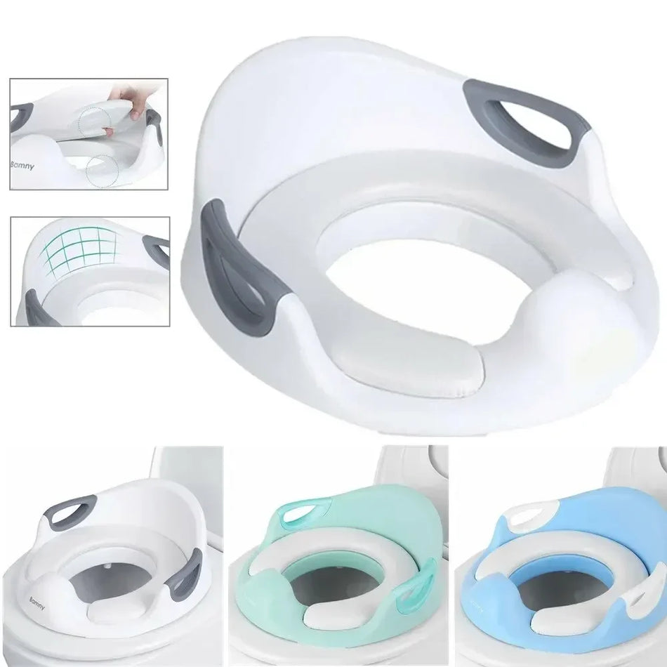 Potty Training Seat For Kids With Splash Guard Handles
