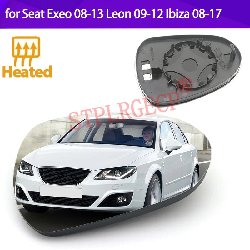 Apsildāms Sānu Spoguļa Stikls SEAT Exeo Leon Ibiza 08-17