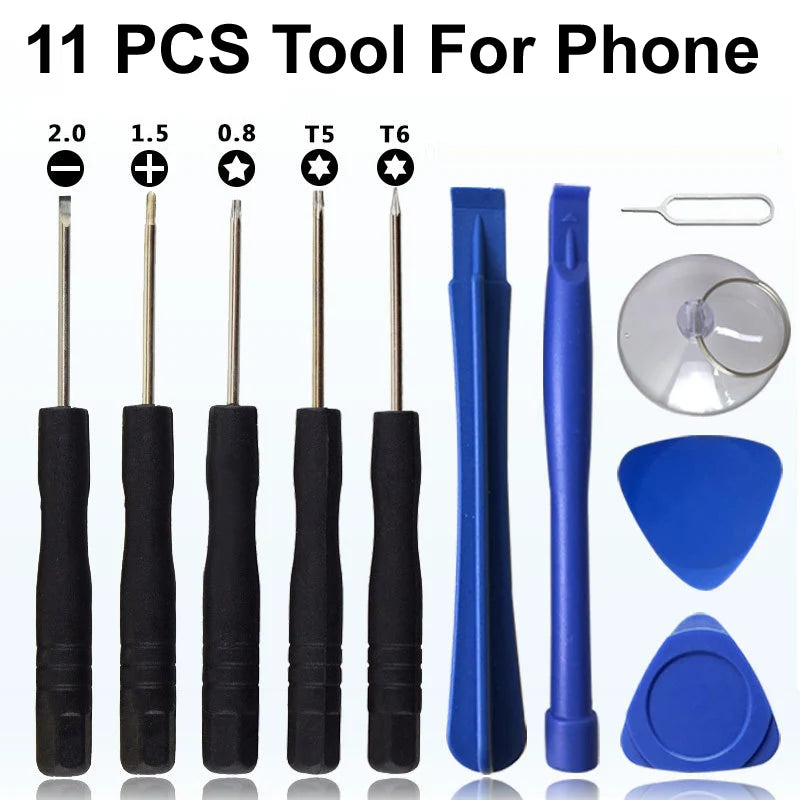 Universal Mobile Phone Repair Tool Kit for iPhone, iPad &amp; Laptops 11PCS Set