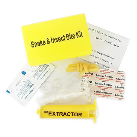 Venom Extractor Snake Bite First Aid Kit &ndash; Lightweight Yellow(belt box)