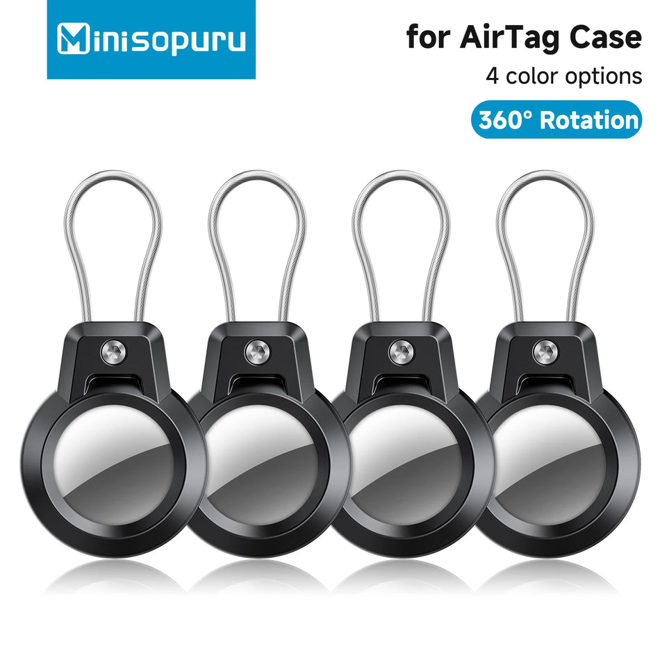 Държач за AirTag с кабел 360 защита за багаж