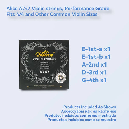 Alice Professional Violin Strings A747 &ndash; Stable Tone A747