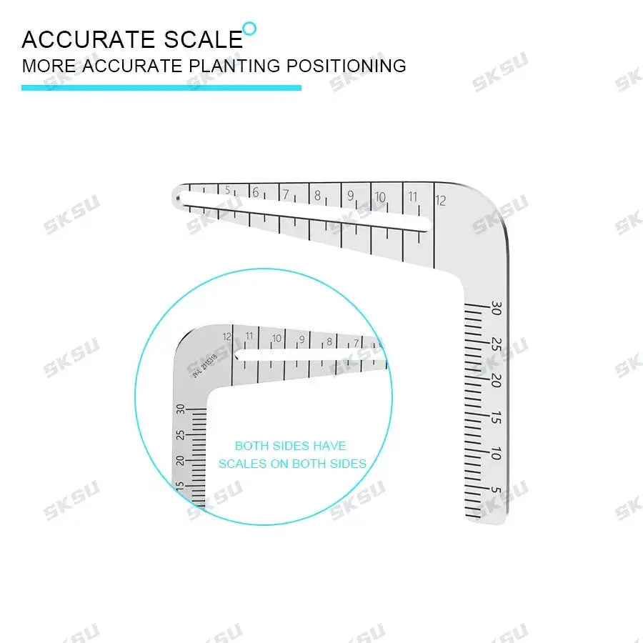 Dental Implant Guide Set Oral Planting Locator Positioning Guide Drilling Positioning Ruler Angle Ruler Implant Tools Dentist by InterCyprus Trading Ltd