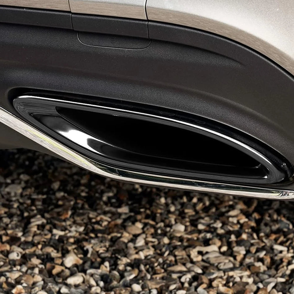 Kiiltävä musta ABS-takaputken koriste AMG Mercedes A-luokka W177 C-luokka W205