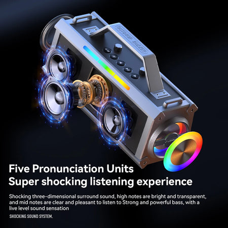 NEWMSNR 100W Subwoofer Bluetooth Speaker &ndash; Wireless Karaoke